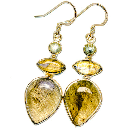 Labradorite Earrings handcrafted by Ana Silver Co - EARR425249 - Photo 2