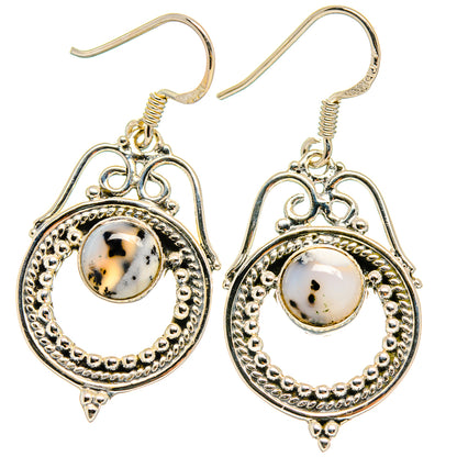Dendritic Opal Earrings handcrafted by Ana Silver Co - EARR425253 - Photo 2