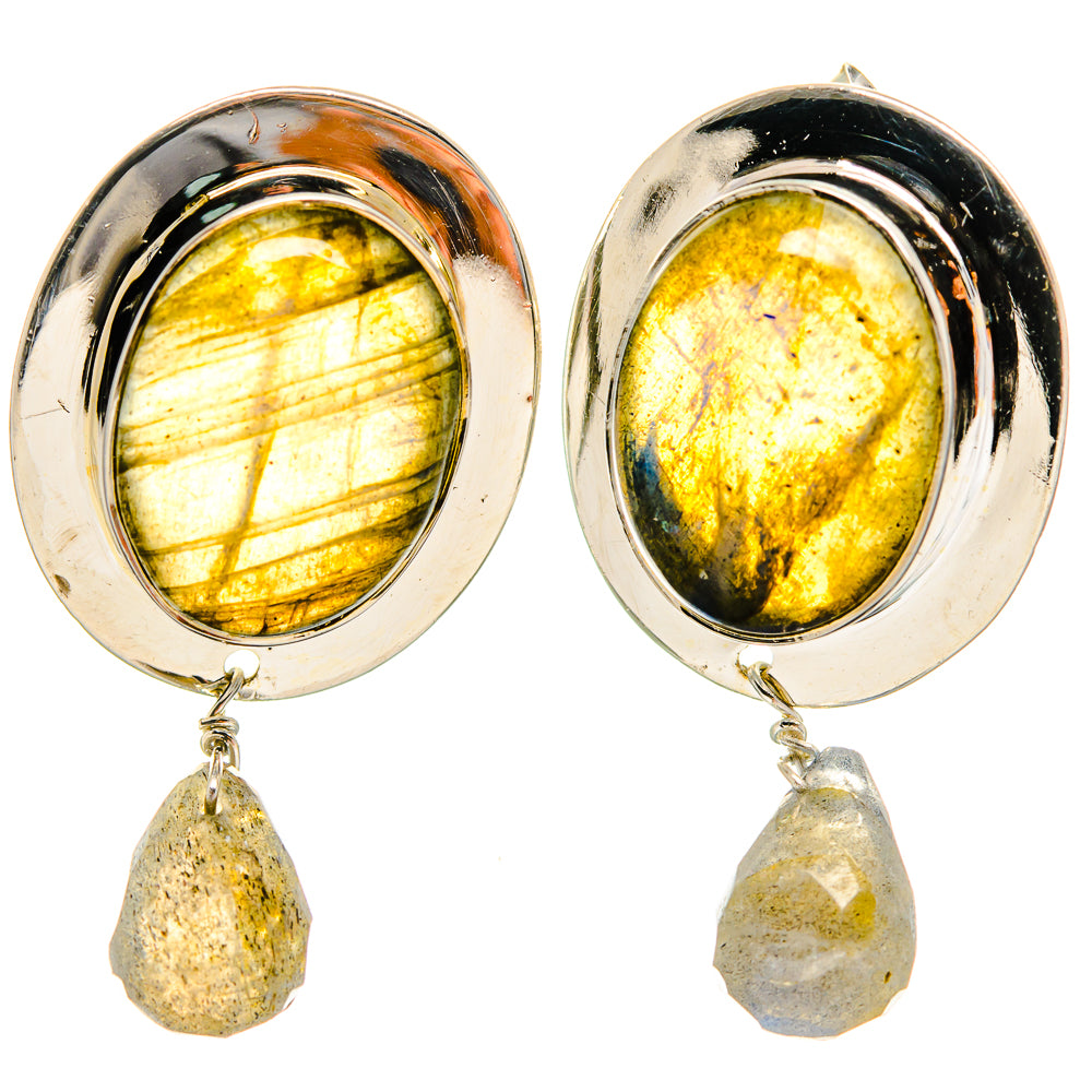 Labradorite Earrings handcrafted by Ana Silver Co - EARR425261 - Photo 2