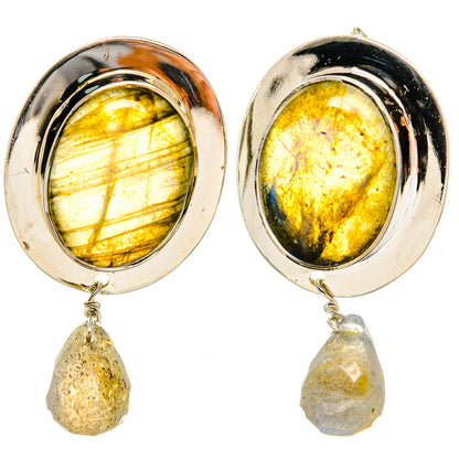 Labradorite Earrings handcrafted by Ana Silver Co - EARR425261 - Photo 2