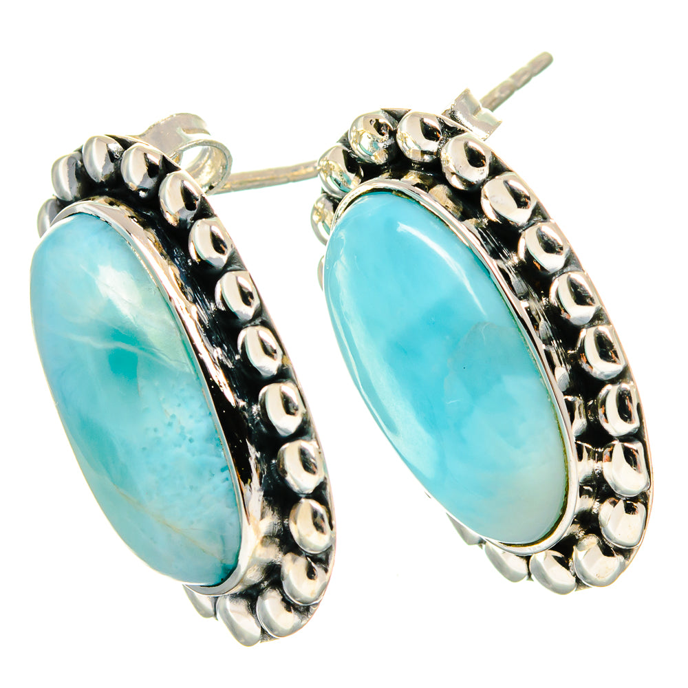 Larimar Earrings handcrafted by Ana Silver Co - EARR425262 - Photo 2
