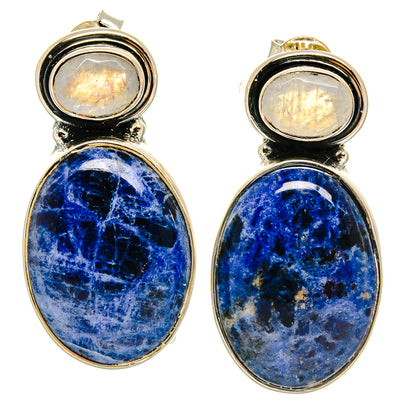 Sodalite Earrings handcrafted by Ana Silver Co - EARR425270 - Photo 2