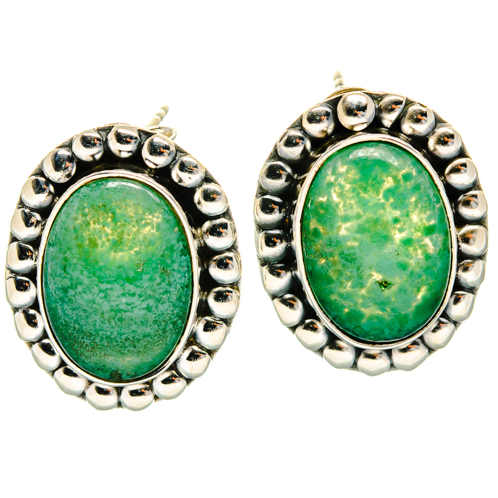 Green Aventurine Earrings handcrafted by Ana Silver Co - EARR425274 - Photo 2
