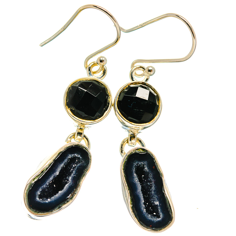 Coconut Geode Druzy Earrings handcrafted by Ana Silver Co - EARR425283 - Photo 2