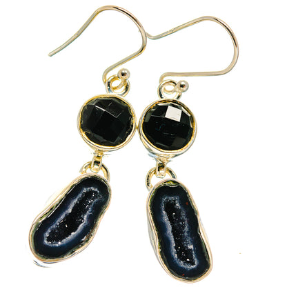 Coconut Geode Druzy Earrings handcrafted by Ana Silver Co - EARR425283 - Photo 2