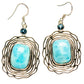 Larimar Earrings handcrafted by Ana Silver Co - EARR425302 - Photo 2