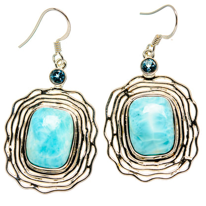 Larimar Earrings handcrafted by Ana Silver Co - EARR425302 - Photo 2