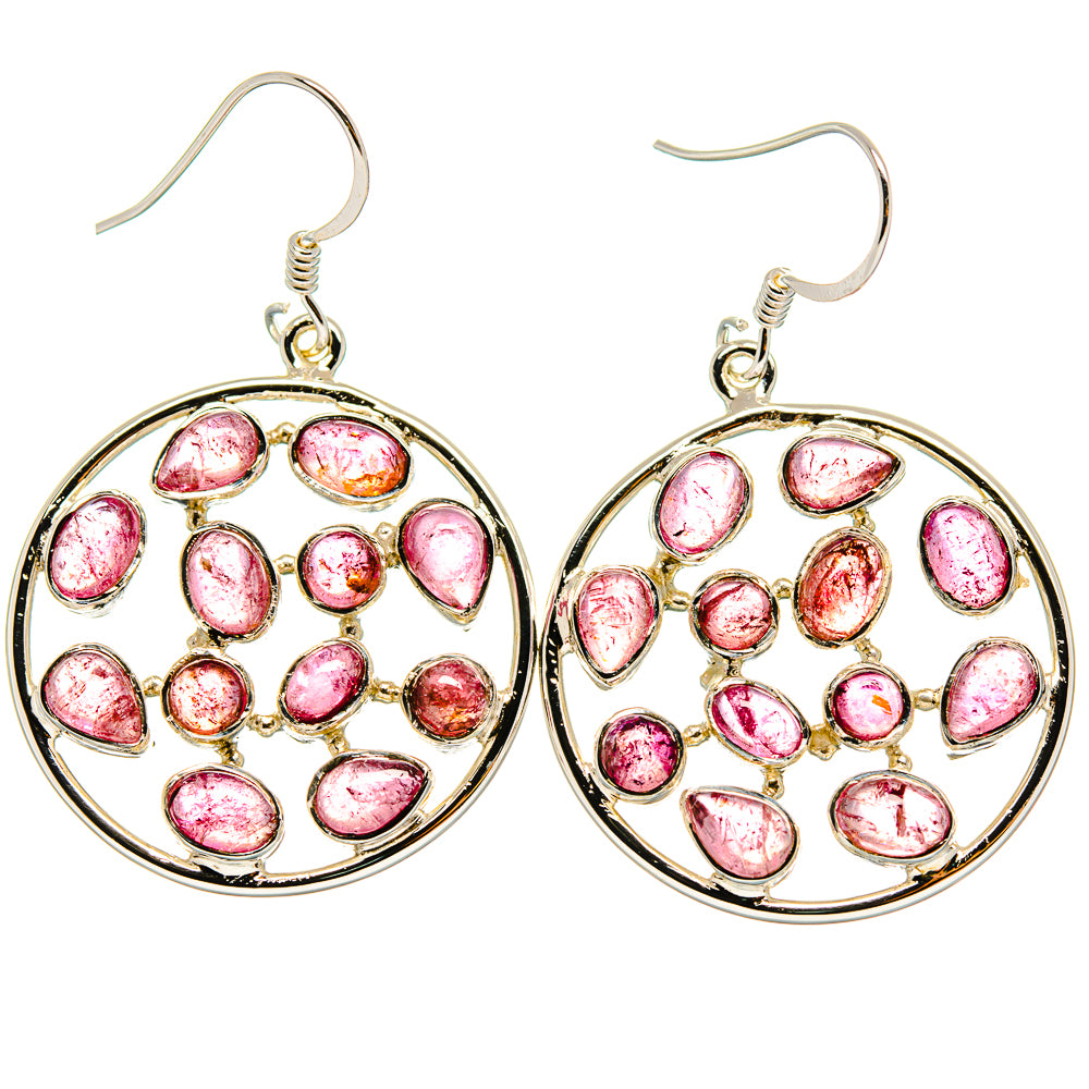 Pink Tourmaline Earrings handcrafted by Ana Silver Co - EARR425307 - Photo 2