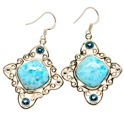 Larimar Earrings handcrafted by Ana Silver Co - EARR425308 - Photo 2