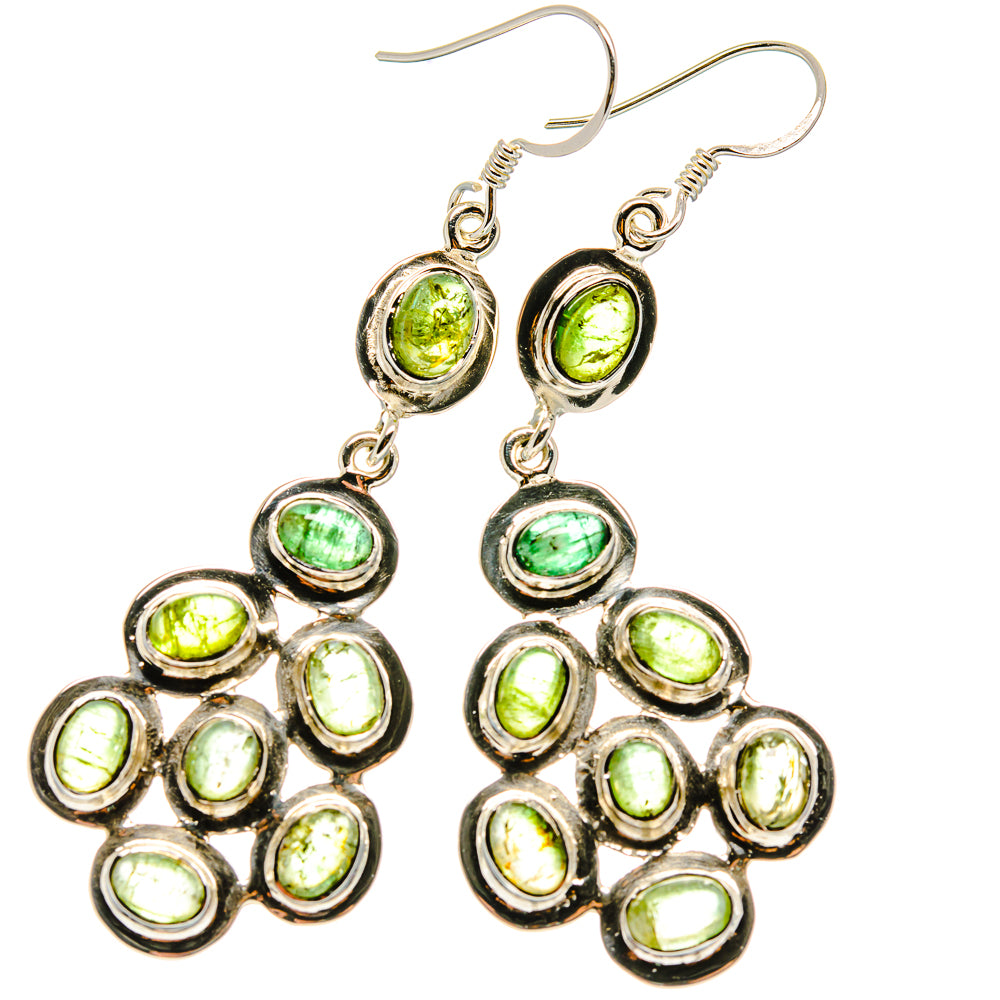 Green Tourmaline Earrings handcrafted by Ana Silver Co - EARR425316 - Photo 2