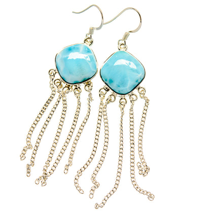 Larimar Earrings handcrafted by Ana Silver Co - EARR425317 - Photo 2
