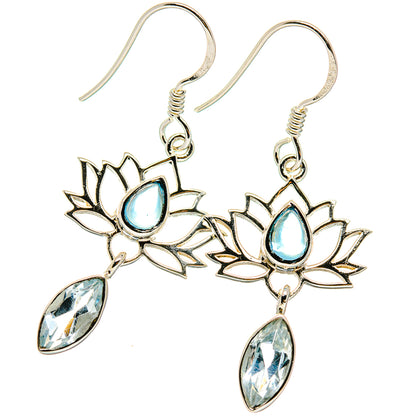 Blue Topaz Earrings handcrafted by Ana Silver Co - EARR425321 - Photo 2