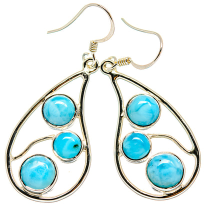 Larimar Earrings handcrafted by Ana Silver Co - EARR425323 - Photo 2