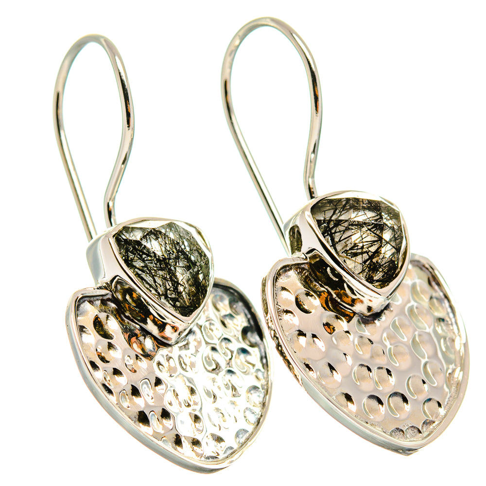 Tourmalinated Quartz Earrings handcrafted by Ana Silver Co - EARR425327 - Photo 2