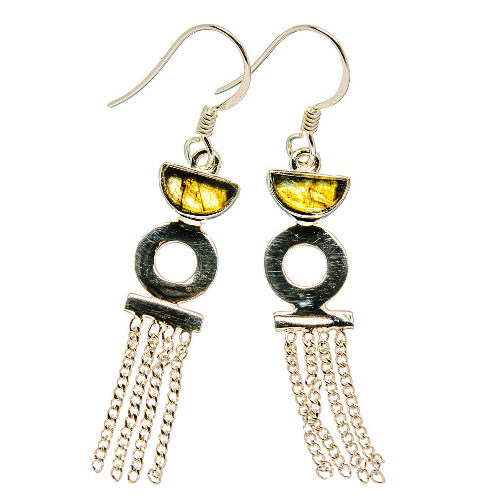 Labradorite Earrings handcrafted by Ana Silver Co - EARR425334 - Photo 2