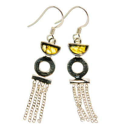 Labradorite Earrings handcrafted by Ana Silver Co - EARR425334 - Photo 2