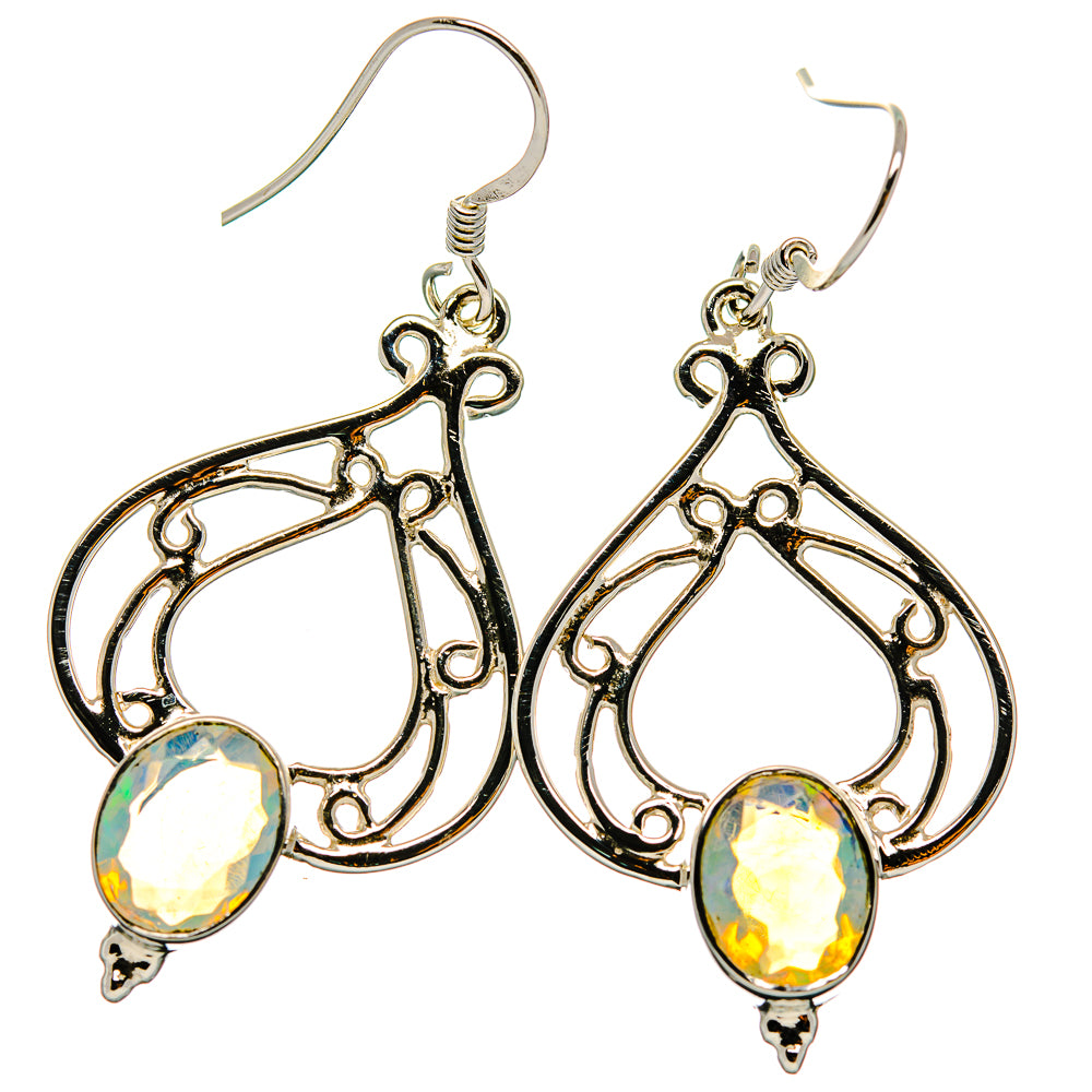 Ethiopian Opal Earrings handcrafted by Ana Silver Co - EARR425337 - Photo 2