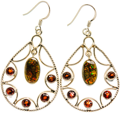 Ammolite Earrings handcrafted by Ana Silver Co - EARR425341 - Photo 2