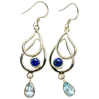 Lapis Lazuli Earrings handcrafted by Ana Silver Co - EARR425344 - Photo 2