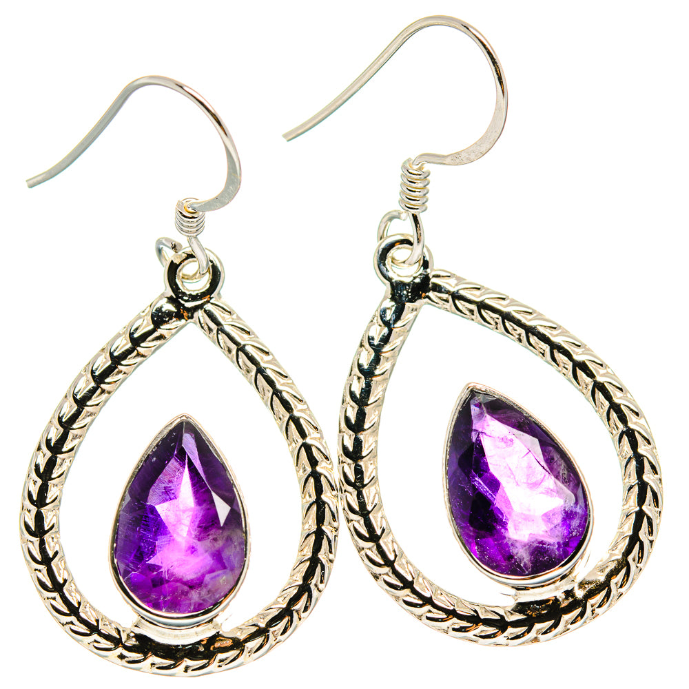 Amethyst Earrings handcrafted by Ana Silver Co - EARR425347 - Photo 2