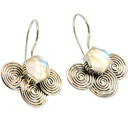 Rainbow Moonstone Earrings handcrafted by Ana Silver Co - EARR425362 - Photo 2