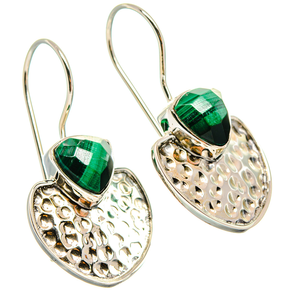 Malachite Earrings handcrafted by Ana Silver Co - EARR425364 - Photo 2