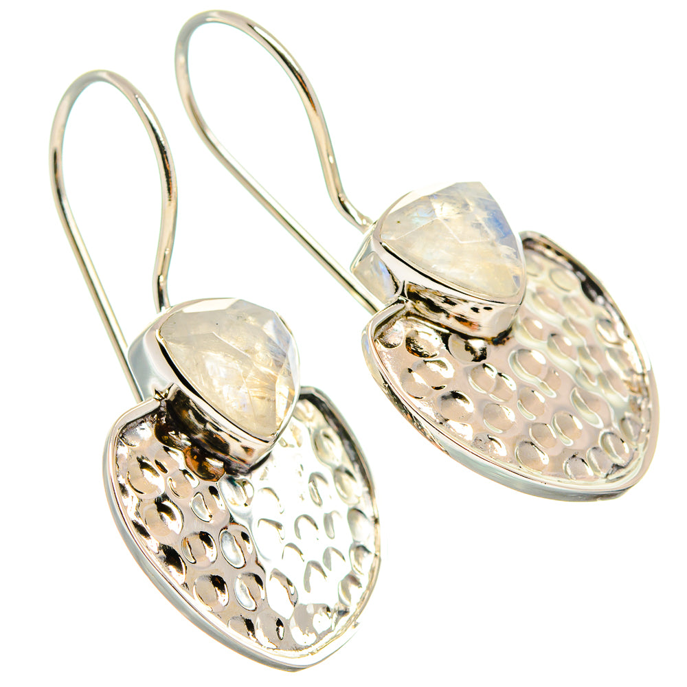 Rainbow Moonstone Earrings handcrafted by Ana Silver Co - EARR425365 - Photo 2