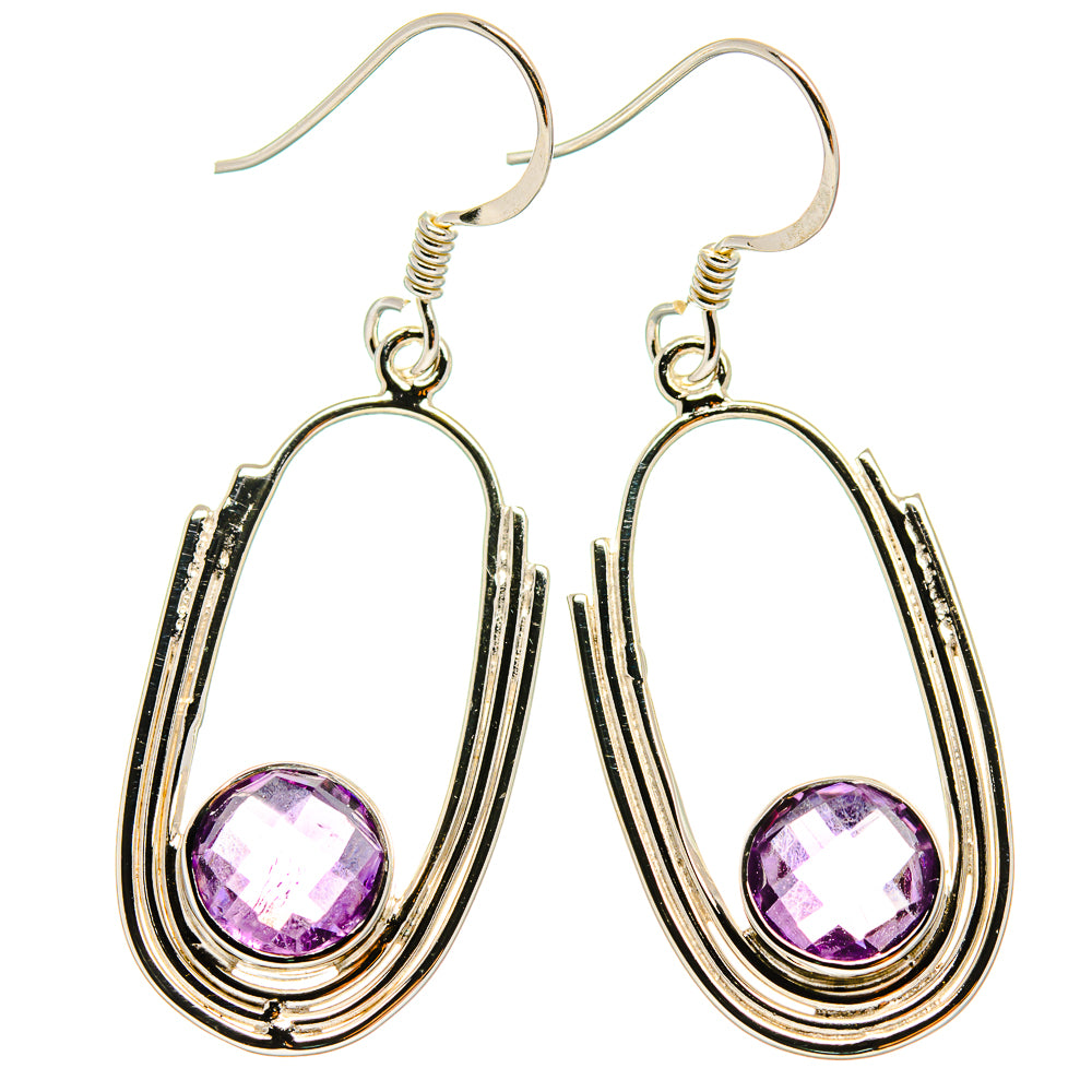 Amethyst Earrings handcrafted by Ana Silver Co - EARR425370 - Photo 2