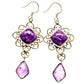 Charoite Earrings handcrafted by Ana Silver Co - EARR425382 - Photo 2