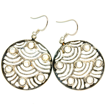 Rainbow Moonstone Earrings handcrafted by Ana Silver Co - EARR425383 - Photo 2