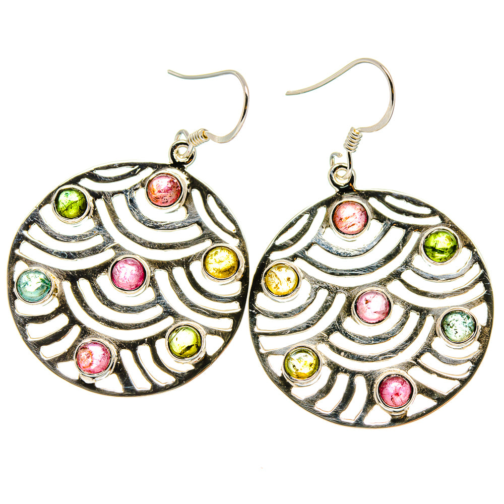 Tourmaline Earrings handcrafted by Ana Silver Co - EARR425384 - Photo 2