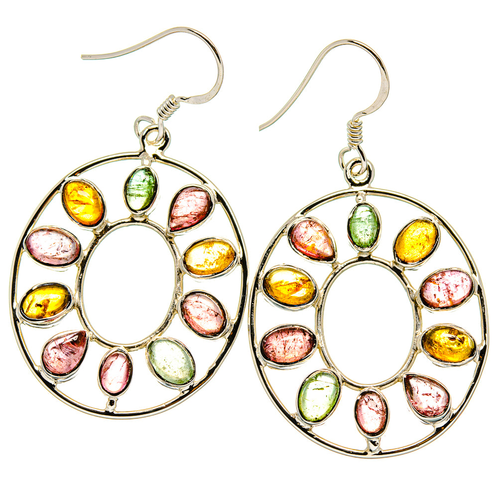 Tourmaline Earrings handcrafted by Ana Silver Co - EARR425385 - Photo 2