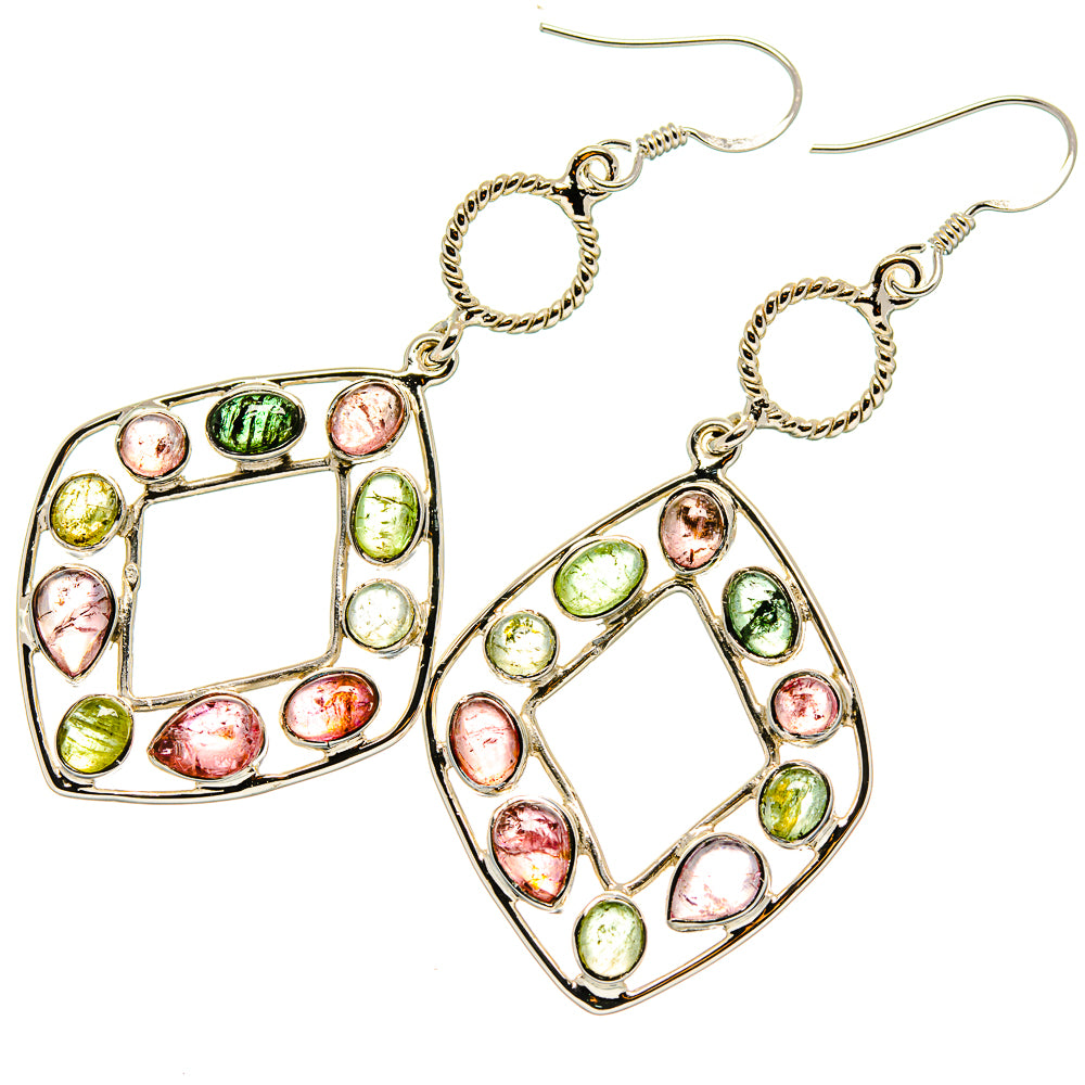 Tourmaline Earrings handcrafted by Ana Silver Co - EARR425386 - Photo 2