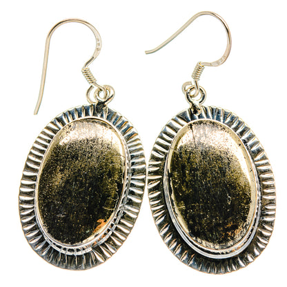Pyrite Agate Earrings handcrafted by Ana Silver Co - EARR425388 - Photo 2