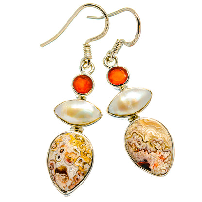 Ocean Jasper Earrings handcrafted by Ana Silver Co - EARR425392 - Photo 2