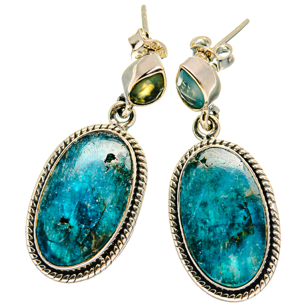 Apatite Earrings handcrafted by Ana Silver Co - EARR425395 - Photo 2