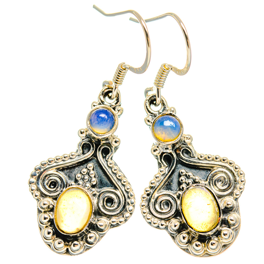 Ethiopian Opal Earrings handcrafted by Ana Silver Co - EARR425398 - Photo 2