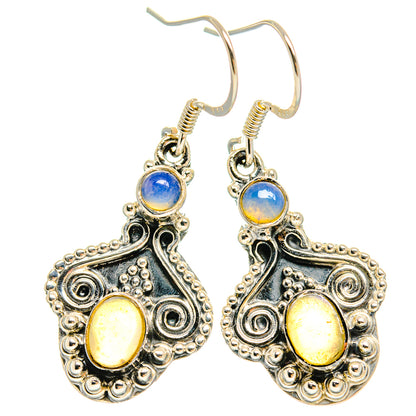 Ethiopian Opal Earrings handcrafted by Ana Silver Co - EARR425398 - Photo 2