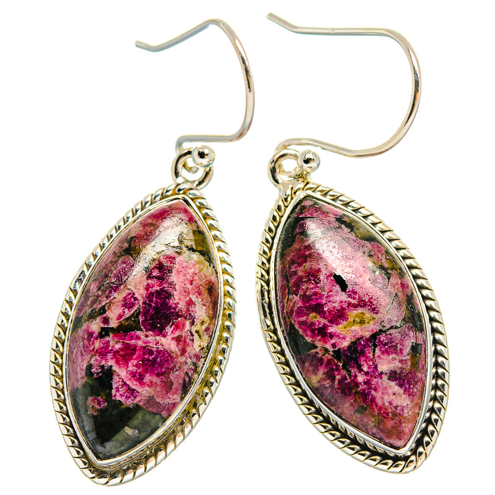 Russian Eudialyte Earrings handcrafted by Ana Silver Co - EARR425400 - Photo 2
