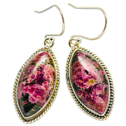 Russian Eudialyte Earrings handcrafted by Ana Silver Co - EARR425400 - Photo 2