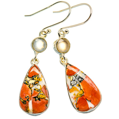 Brecciated Mookaite Earrings handcrafted by Ana Silver Co - EARR425402 - Photo 2