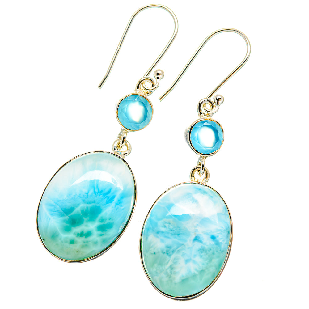 Larimar Earrings handcrafted by Ana Silver Co - EARR425411 - Photo 2