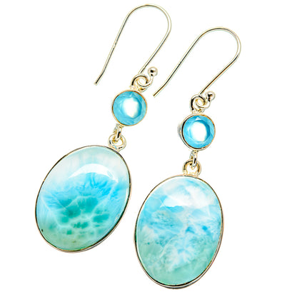 Larimar Earrings handcrafted by Ana Silver Co - EARR425411 - Photo 2