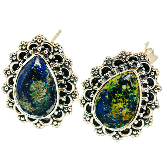 Azurite Earrings handcrafted by Ana Silver Co - EARR425414 - Photo 2