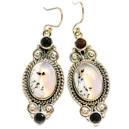 Dendritic Opal Earrings handcrafted by Ana Silver Co - EARR425415 - Photo 2