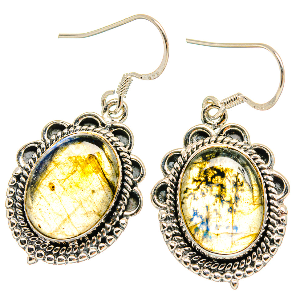 Labradorite Earrings handcrafted by Ana Silver Co - EARR425427 - Photo 2
