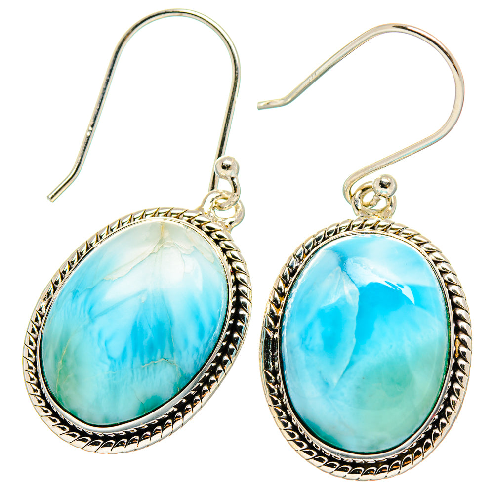 Larimar Earrings handcrafted by Ana Silver Co - EARR425439 - Photo 2