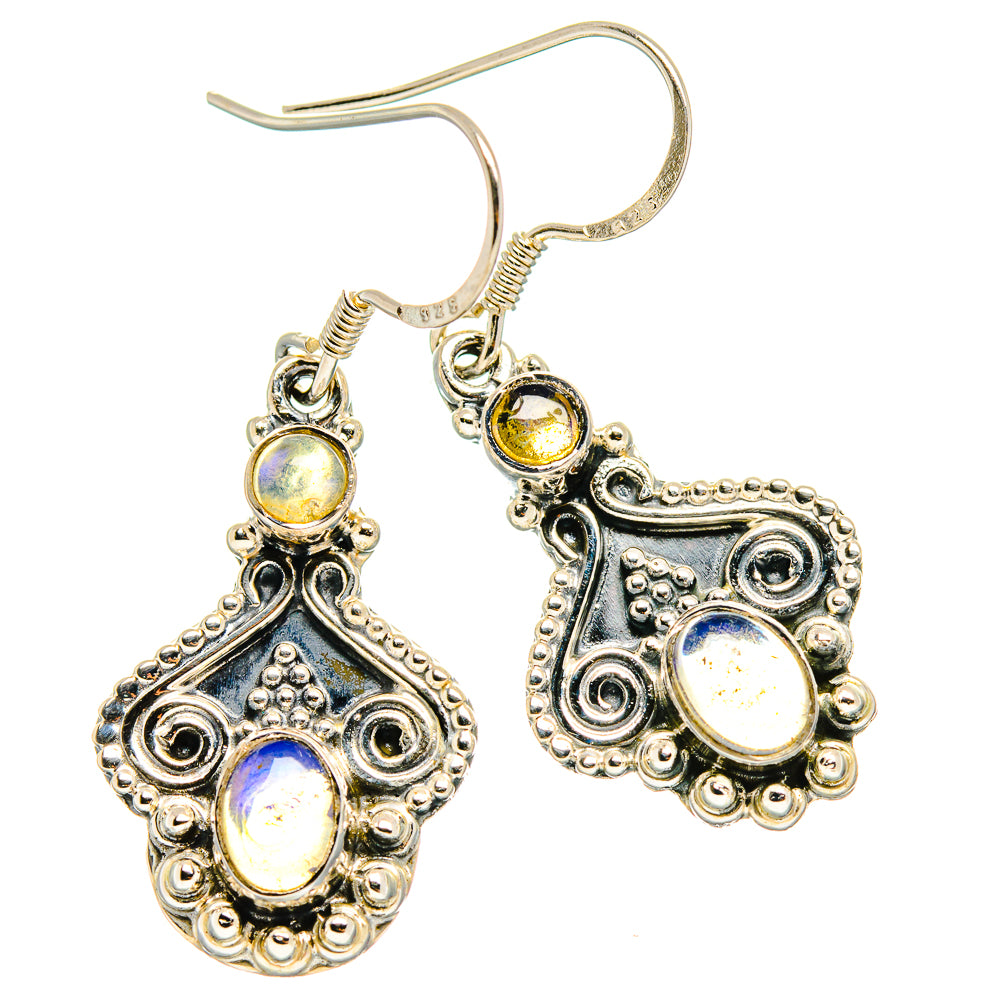 Ethiopian Opal Earrings handcrafted by Ana Silver Co - EARR425441 - Photo 2