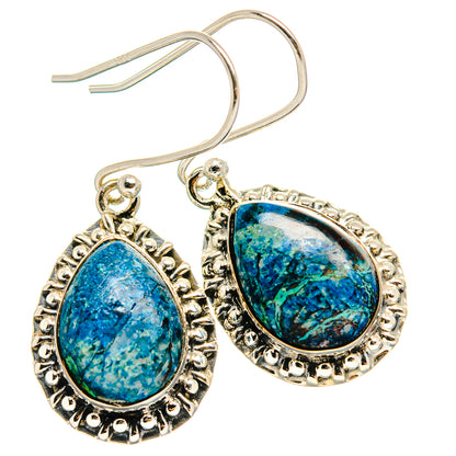 Shattuckite Earrings handcrafted by Ana Silver Co - EARR425446 - Photo 2