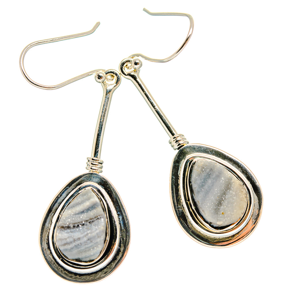 Desert Druzy Earrings handcrafted by Ana Silver Co - EARR425455 - Photo 2